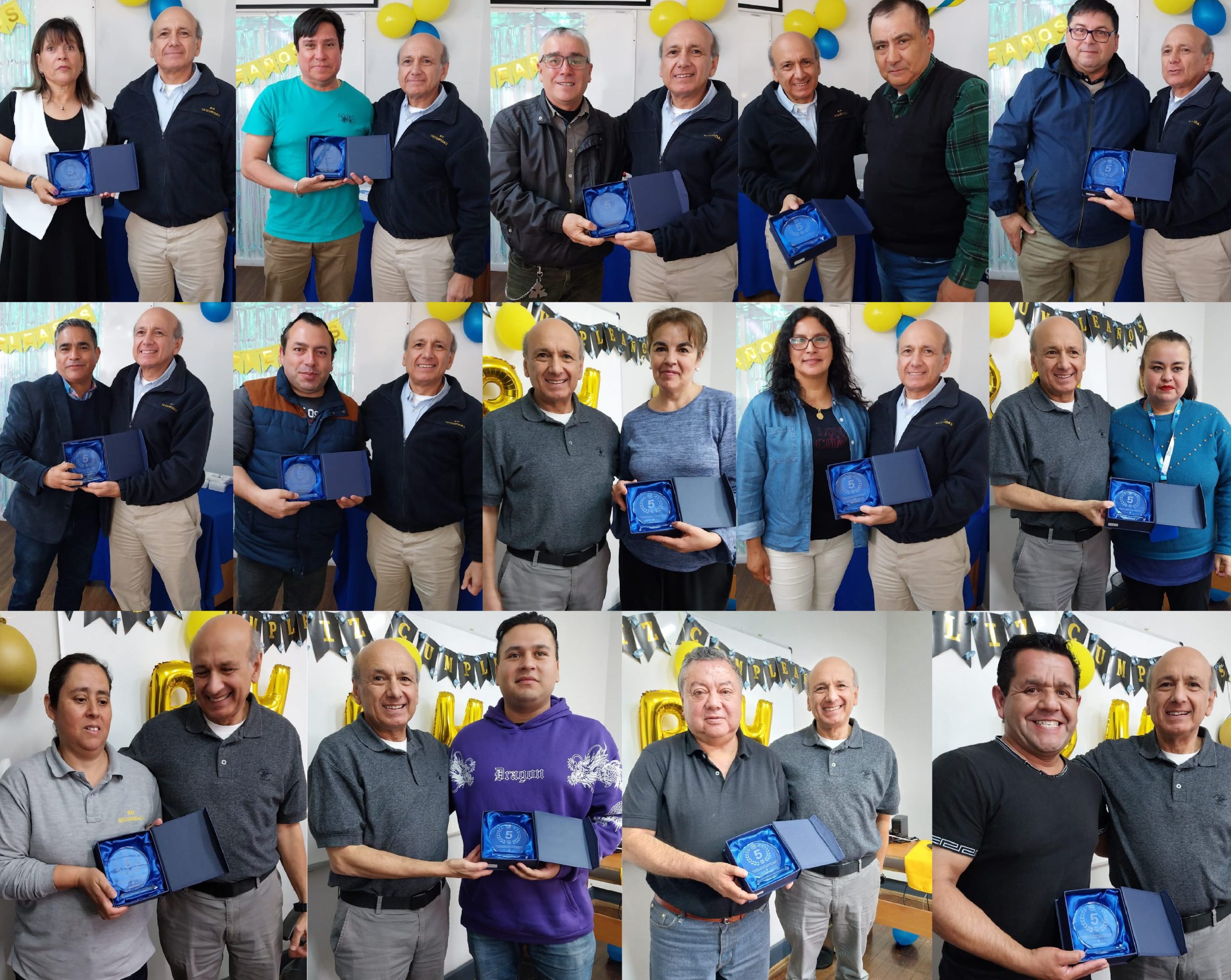 Reconocimiento a 5 años de trayectoria RH+ 1 galvanos